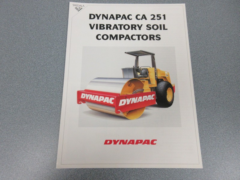 Dynapac CA251 Roller Compactor Brochure 4 Page