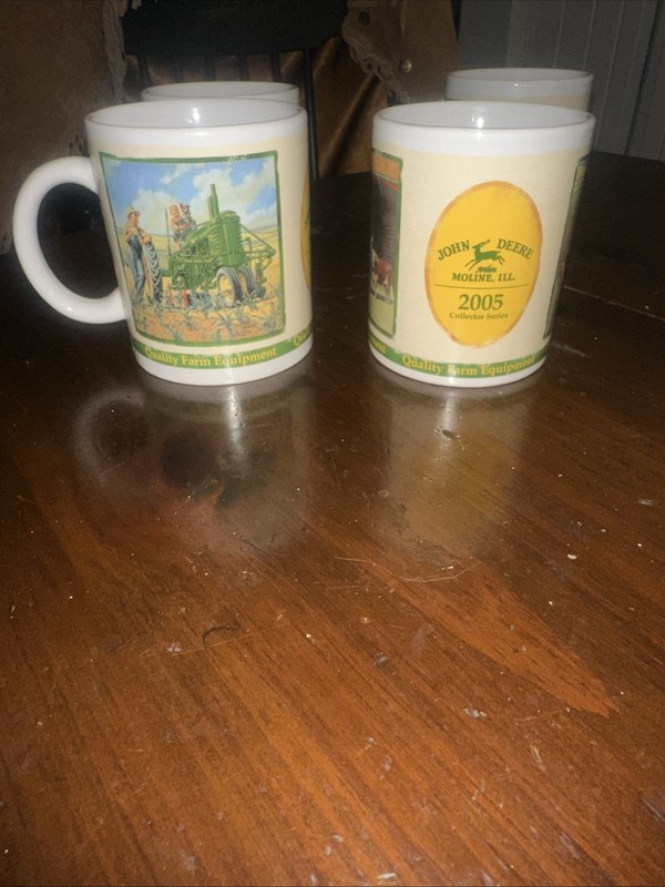 John Deere Historical Mugs 2005 Set Of 4