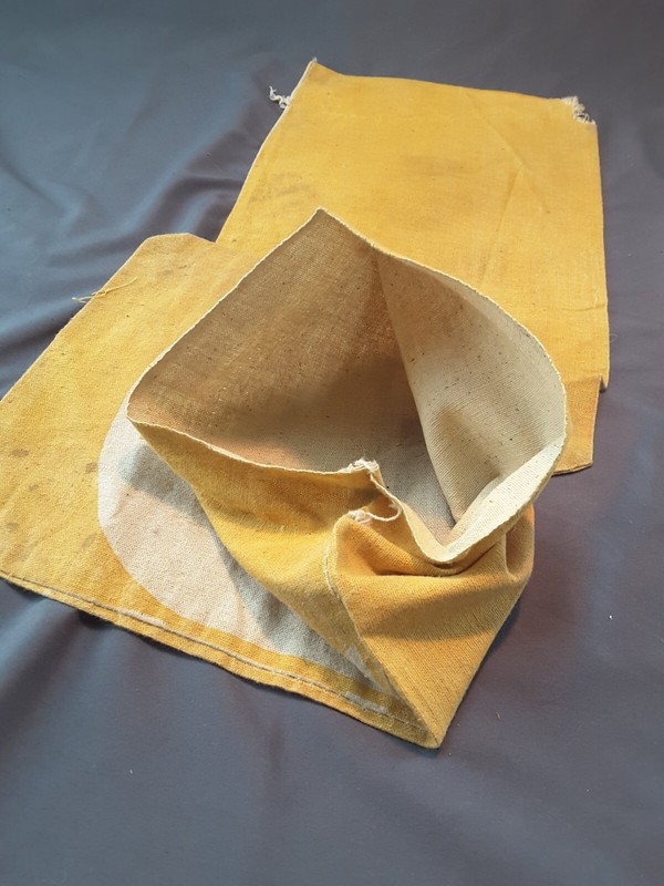 2 Vintage Cloth Seed Sack Northrup King CLOVER ~ Small Farm Bag gallery