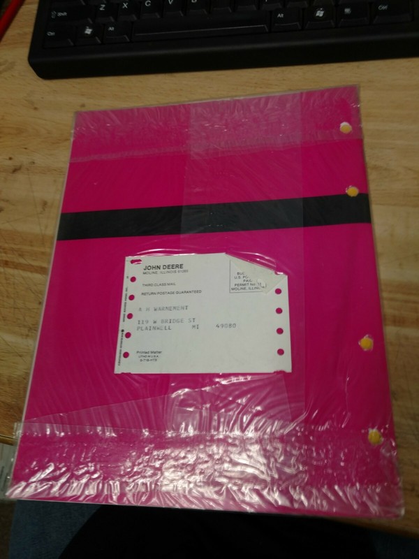 JOHN DEERE Draper Platform 7700 Combine OPERATOR'S MANUAL SEALED H89847 gallery