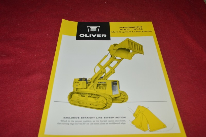 Oliver Tractor OC-96 Crawler Multi-Segment Loader Bucket Brochure FCCA