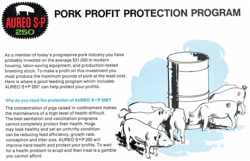 1970 Print Ad of Aureo SP 250 Pork Profit Protection Program 16 Page Brochure gallery
