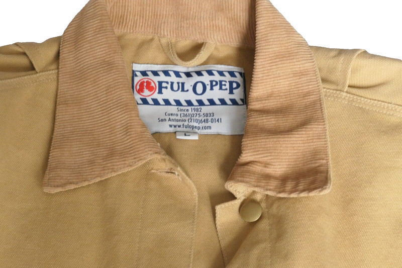 FUL-O-PEP Buckskin Barn Coat Lightweight Size Large gallery