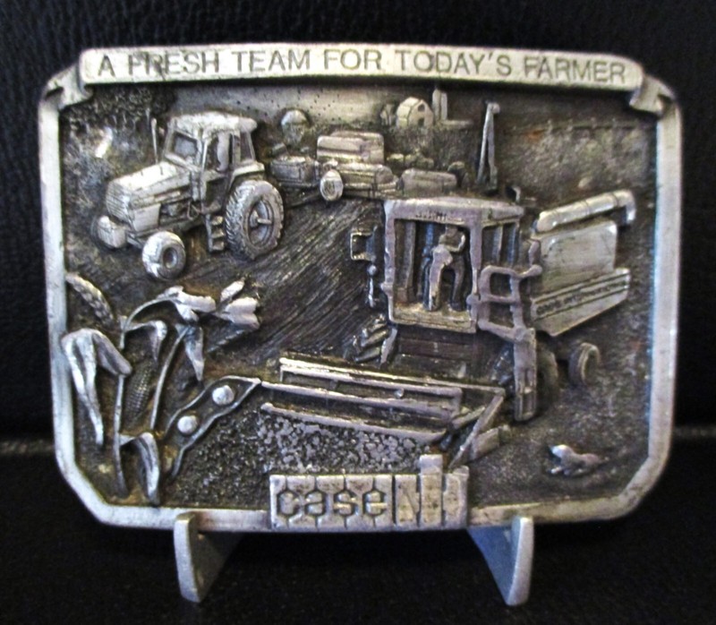 Case IH International Combine Tractor Planter Farm Belt Buckle 1985 New CIH Name