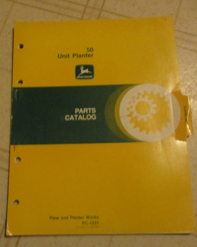 John Deere 50 Unit Planter parts catalog pc-1231