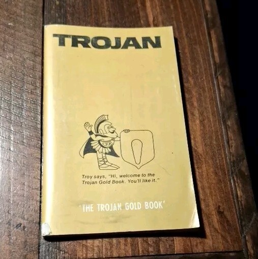Trojan Gold Book Corn Farmer Data Notebook 1973 Hybrid Pictures Map Vintage AD