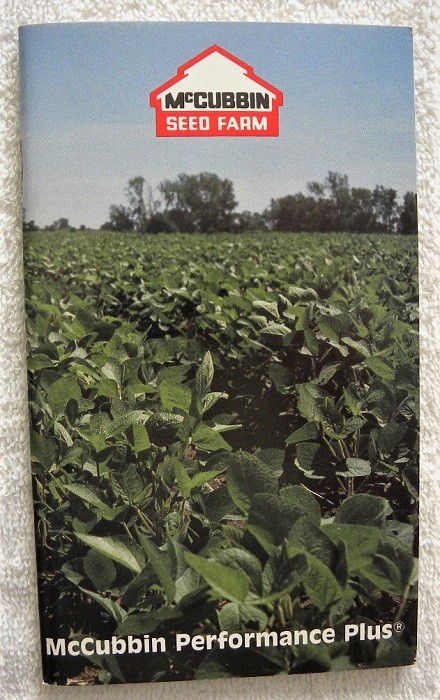 1989 McCubbin Soybean Seed Farm, Green Mountain, Iowa IA Advertising Note Book