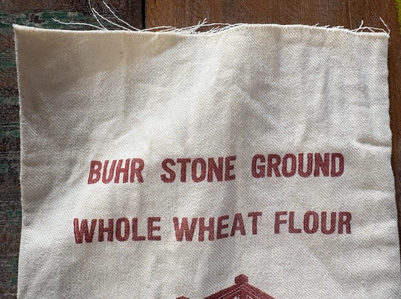 OLD GRAUE MILL Canvas WHOLE WHEAT FLOUR 2 LB Bag Oak Brook IL BUHR STONE GROUND gallery
