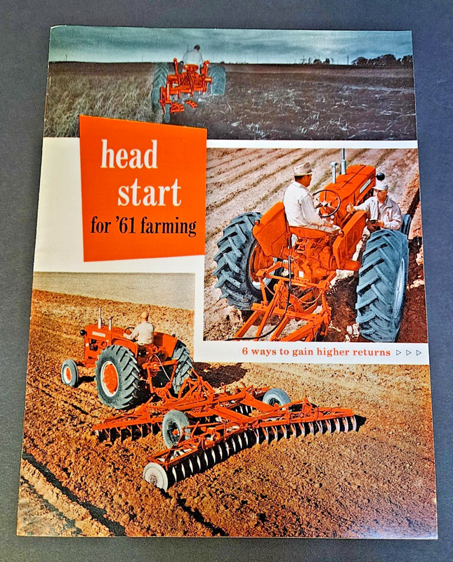 Allis Chalmers Head Start For 1961 Farming Dealer Sales Brochure