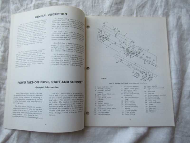 International 816 mower conditioner overhaul service manual gallery