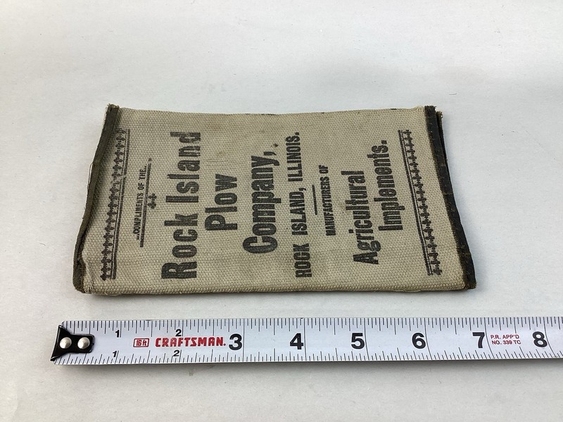 Antique 1906 Cloth Bound Rock Island Plow Co. Pocket Notebook & Sales – Complete gallery