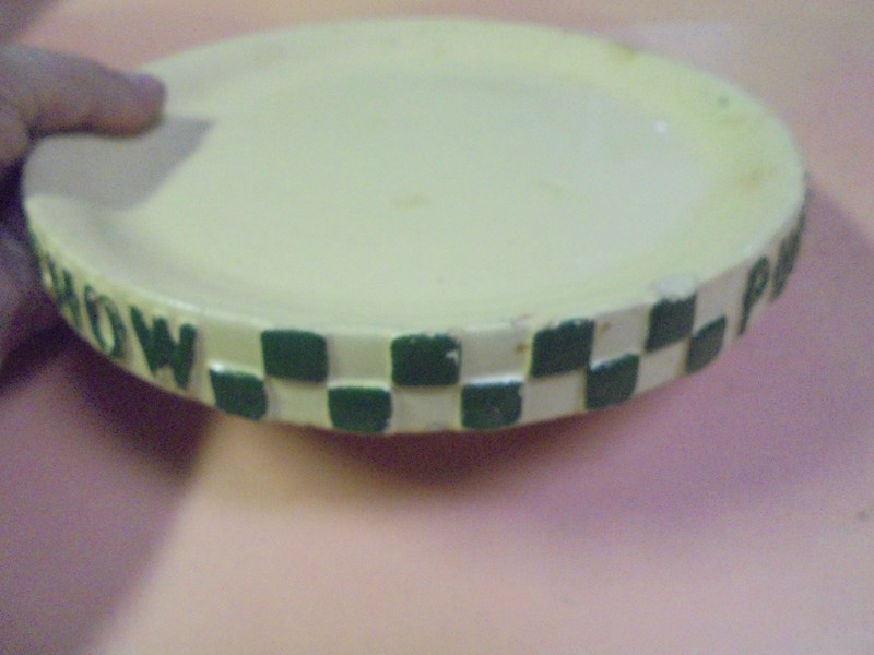 Vintage Purina Mink Chow Feeder Plate Dark Green gallery
