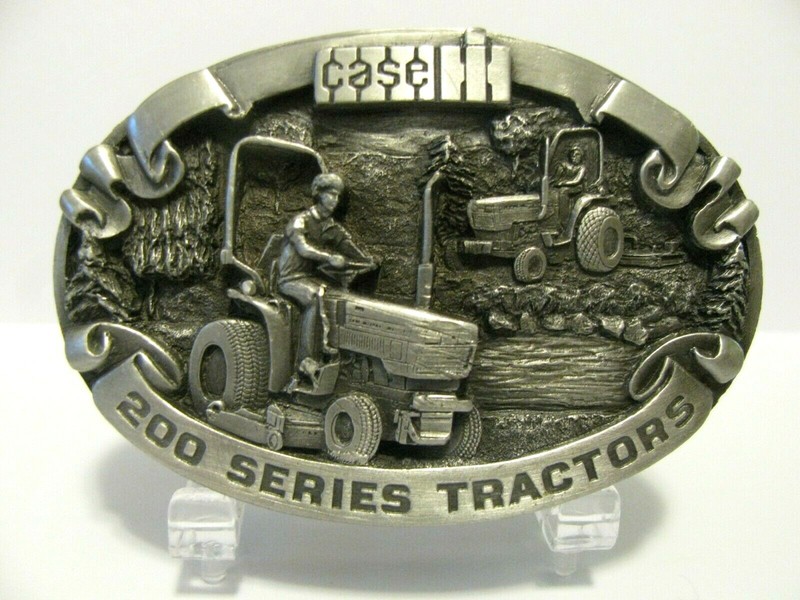 *Case IH 235 245 255 265 275 200 Series Utility Tractor Pewter Belt Buckle 1988
