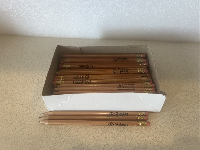 58 Vintage Golden Harvest Seed Company Advertising Pencils