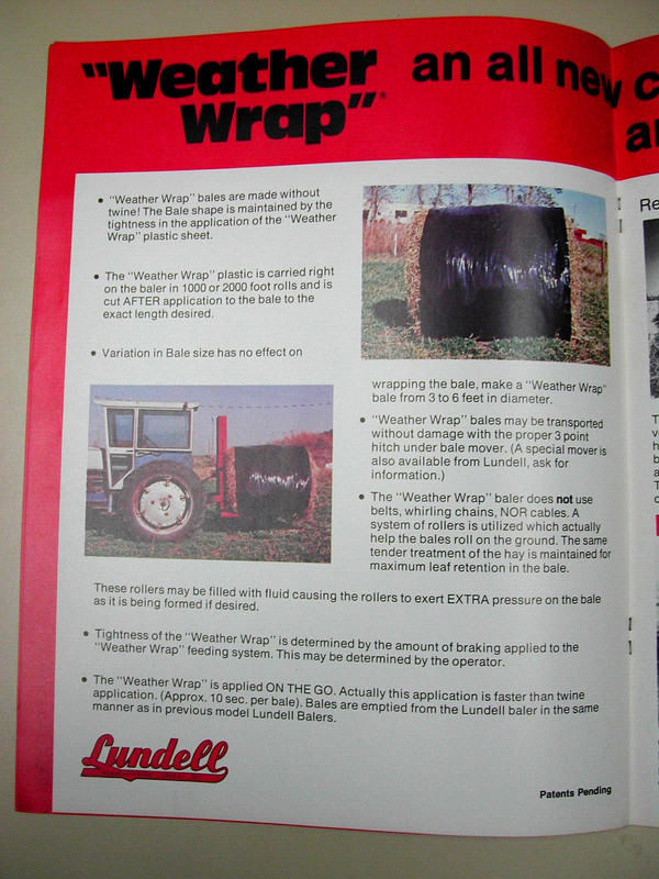Lundell 800 Round Baler Model 800 Dealer's Brochure gallery