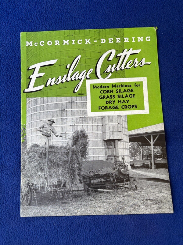 FARM tractor BROCHURE agriculture equipment MCCORMICK-DEERING ENSILAGE CUTTERS