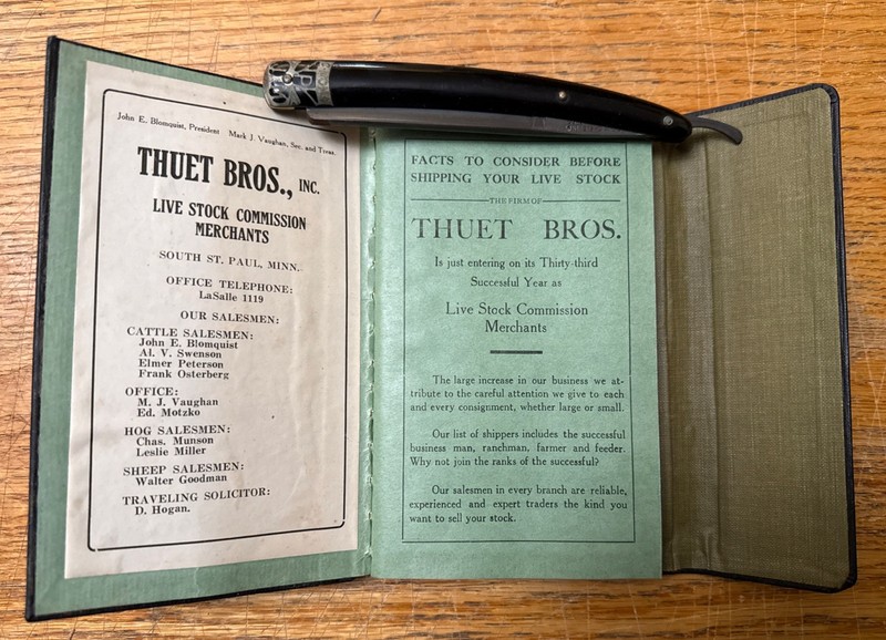 1920 Thuet Bros Live Stock Commission Notebook Complete St Paul Minnesota EUC gallery