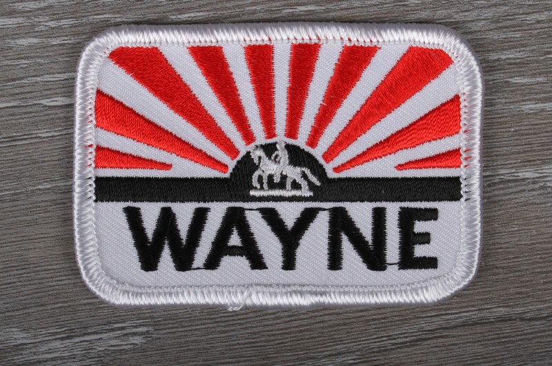 Vintage Wayne Feeds Logo Advertising Patch – 3 x 2 – Farming