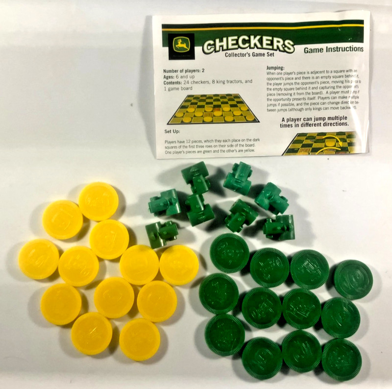 John Deere 2013 Checkers Board Game Masterpieces Puzzle Co 41304 Complete VG HTF gallery