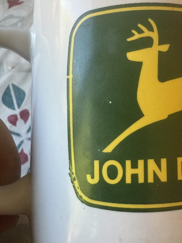 Vintage John Deere 12 Oz Coffee Mug Cup By Gibson 3.75” Tall Classic Logo gallery