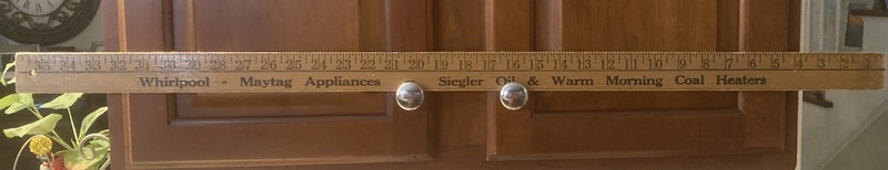 VINTAGE YARDSTICK NEW MARKET VA FEED SEED HARDWARE YARDSTICK