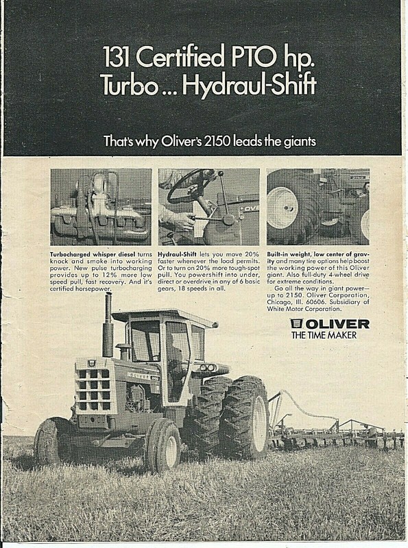 1970 vintage OLIVER 2150 Tractor AD and Farm Journal old BARBED WIRE info photos
