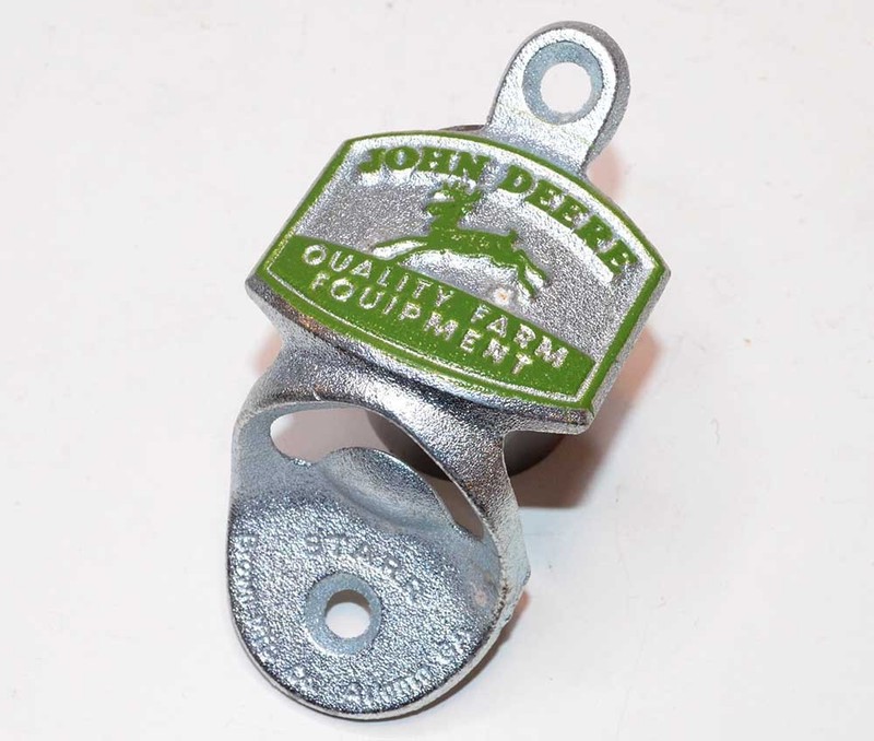 New – John Deere Wall Mounted Bottle Opener – Cast Iron Metal made by Starr USA
