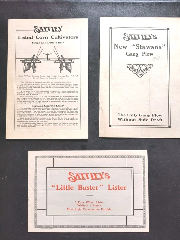 1910s Racine Sattley Farm Plow, Cultivator Lister Sales Brochure Advertising