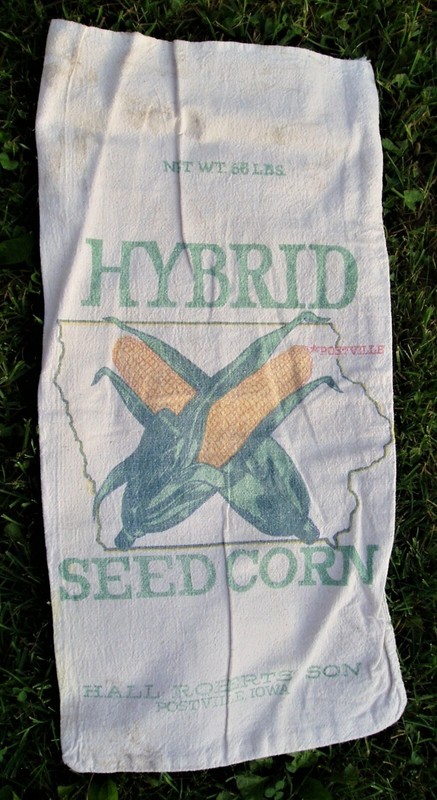 DC: Seed Corn Sack, Hall Roberts & Son, Postville, Iowa