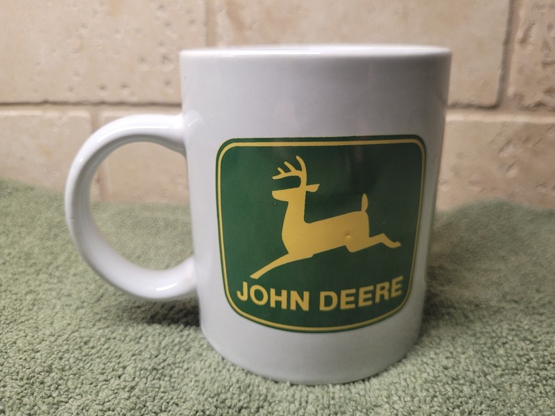 John Deere Logo Classic Coffee Mug Gibson USA Licensed Product