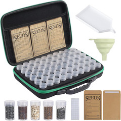 Seed Storage Box, Portable Seed Saving Box, Sturdy Seed Organizer Kit Seed Envel