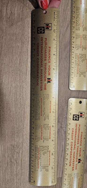 Vintage IH International Harvester Credit Corp 12″ ruler advertising (1 Each)