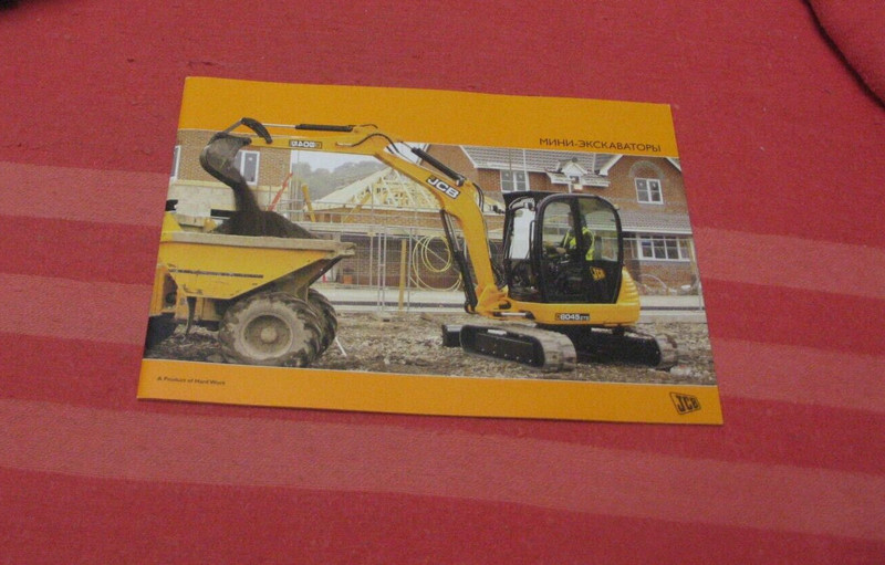 JCB mini excavators catalog brochure prospekt Ukraine-Russian market 2009