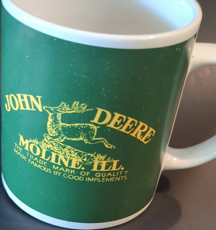 John Deere Moline IL Green Mug Gibson Licensed Dishwasher Microwave Safe