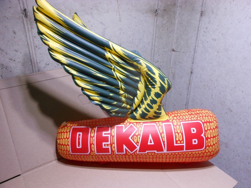 Vintage DeKalb Inflatable Blow Up Seed Corn Flying Ear of Corn Advertising gallery