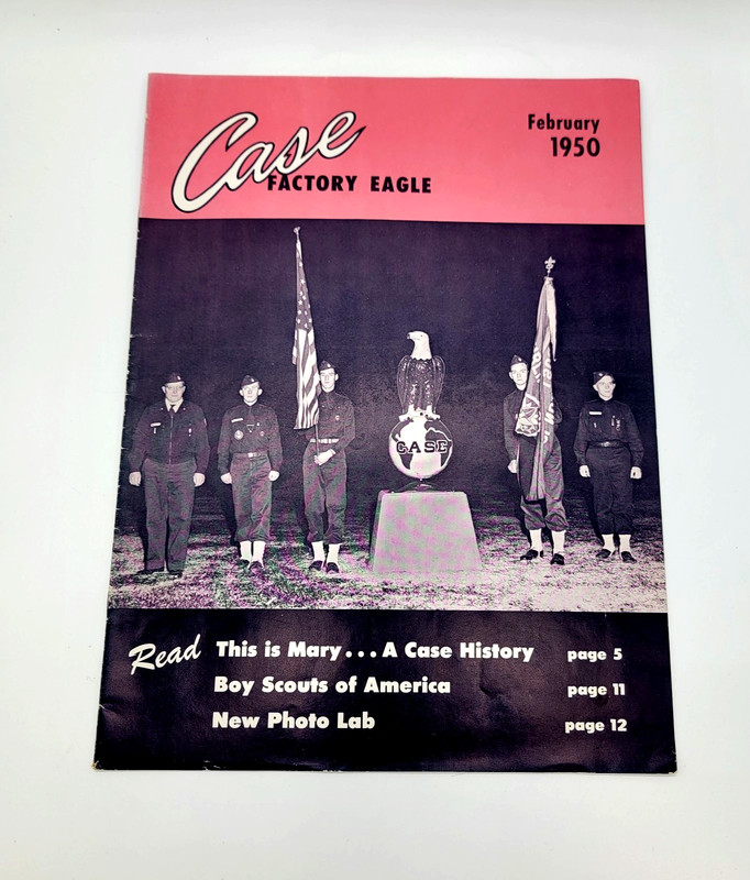 Vintage 1950 JI Case Eagle Farm Tractor Employee Magazine Collectible