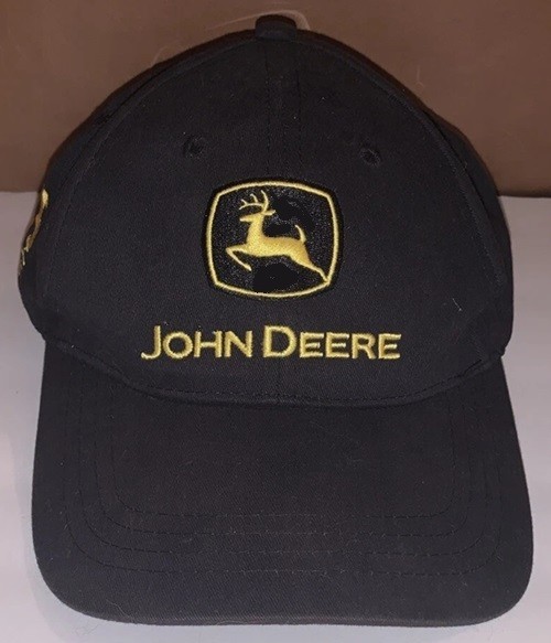 John Deere Yellow-on-Black Cap, “175 Year / 1837”, Anniversary Cap, Never Worn!
