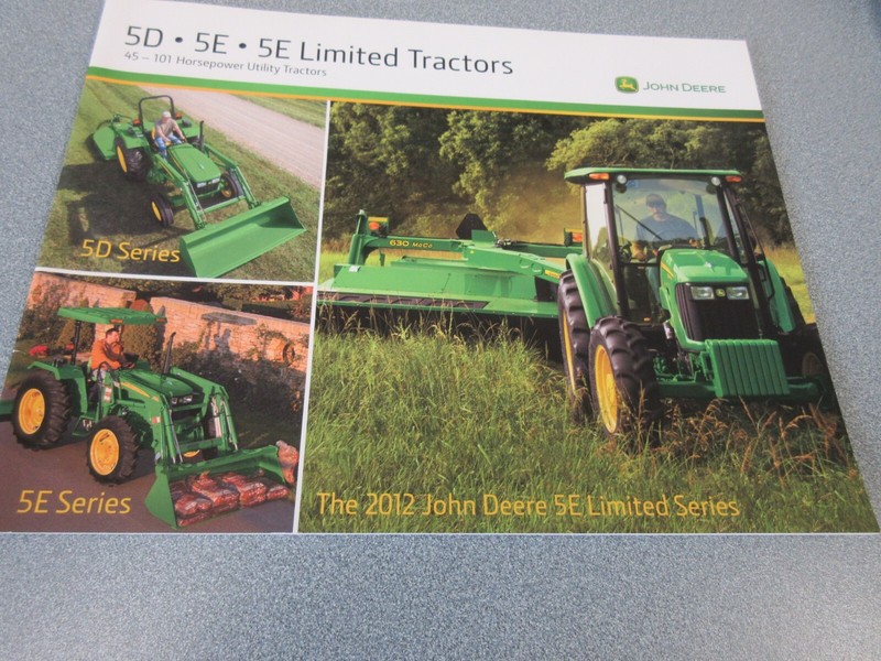 John Deere 5045 5055 5065 5075 5083 5093 Tractor Brochure 20 Page VG Condition