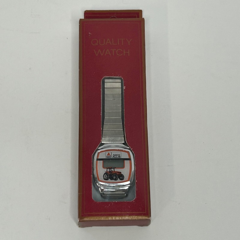 NOS Vintage AGCO ALLIS Tractor Digital Wrist Watch Agriculture Farming gallery