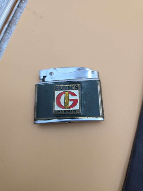 Vintage Rolex Funks Hybrid Seed Farming Advertising Lighter