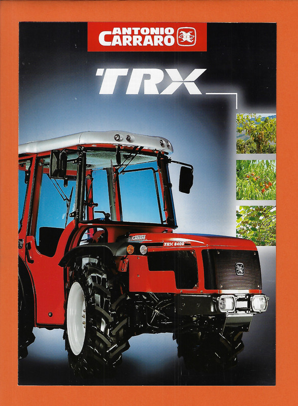 ANTONIO CARRARO TRX TRACTOR 4 PAGE BROCHURE