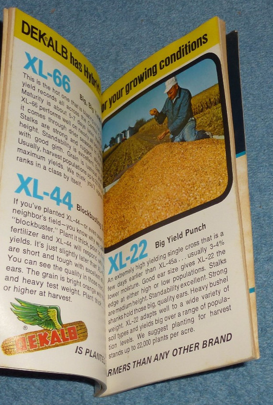Vintage DeKalb Harvest Guide Pocket Notebook Farm Advertising Corn Seed Sorghum gallery
