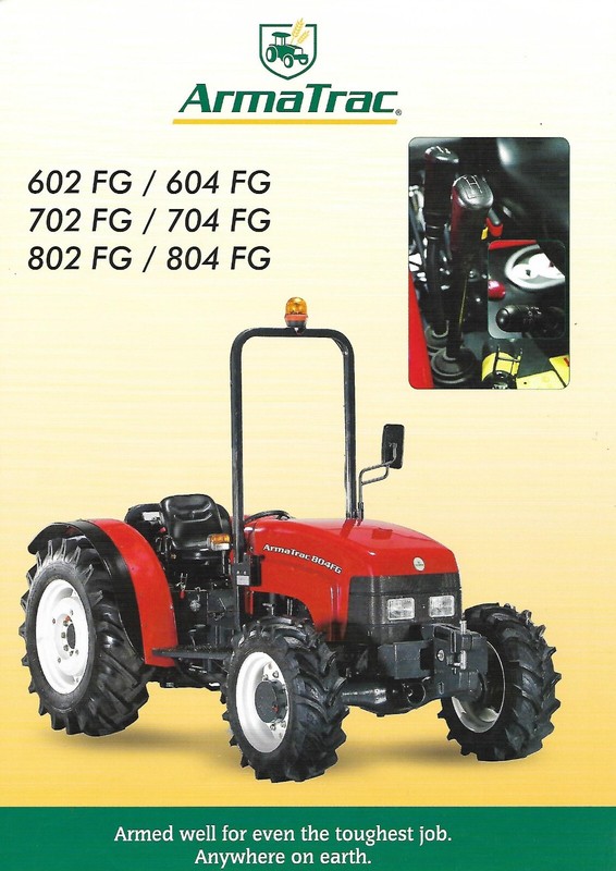 Farm Tractor Brochure – Armatrac – 602 702 802 FG et al c2010 (Turkiye) (F9069)