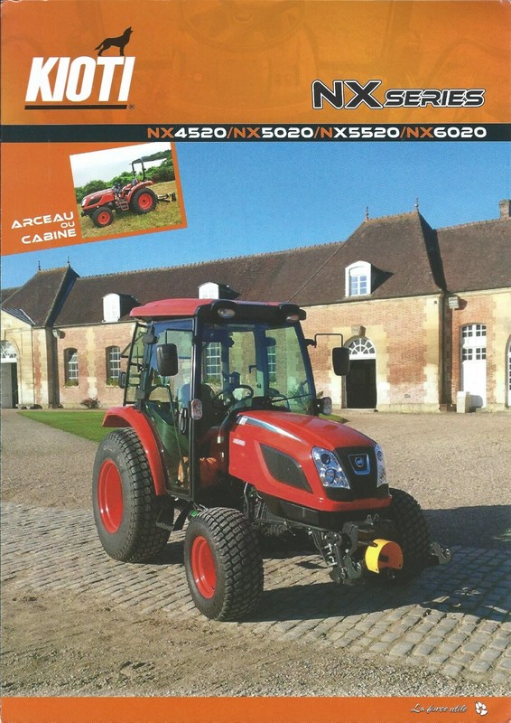 Farm Tractor Brochure – Kioti – NX4520 et al NX series – FRENCH language (F6723)