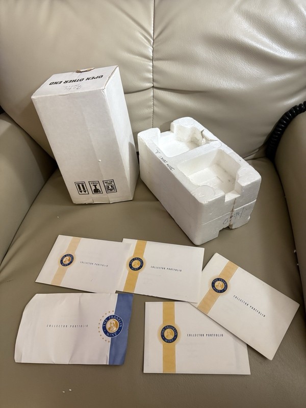 John Deere Collector Pocket Watch Set Agriculture w/ Display Case & Certificates gallery