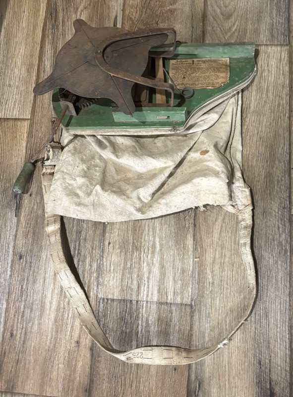 Vintage Cyclone Seed Sower Co Urbana Indiana Hand Crank Works Antique USA