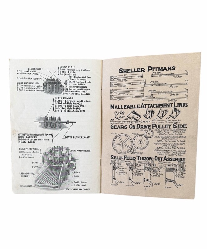 Appleton Mfg Co Spring Corn Shellers Parts List Batavia Illinois c.1929 gallery