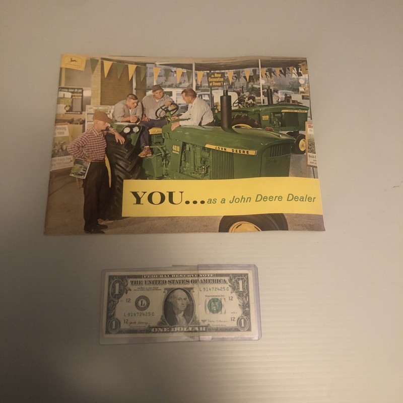 Vintage John Deere Tractor Dealer Sales Information Binder Repair Sales Machine