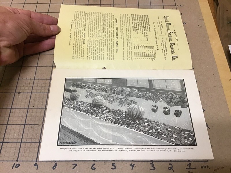 Vintage Orig Booklet: 1890 STOCKBRIDGE MANURES - original fertilizers; 26pgs gallery