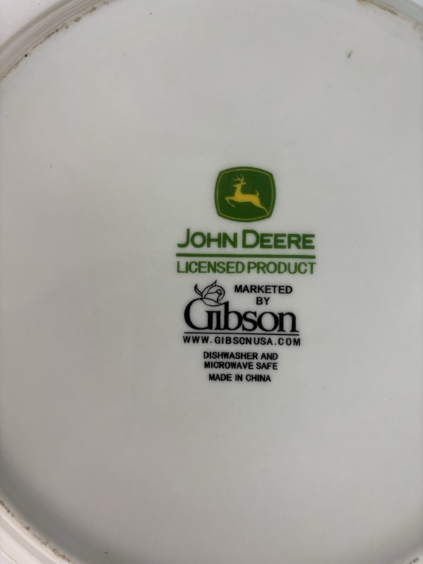 Gibson John Deere Salad Dessert Plate Nothing Runs Like A Deere Tractor 4 gallery